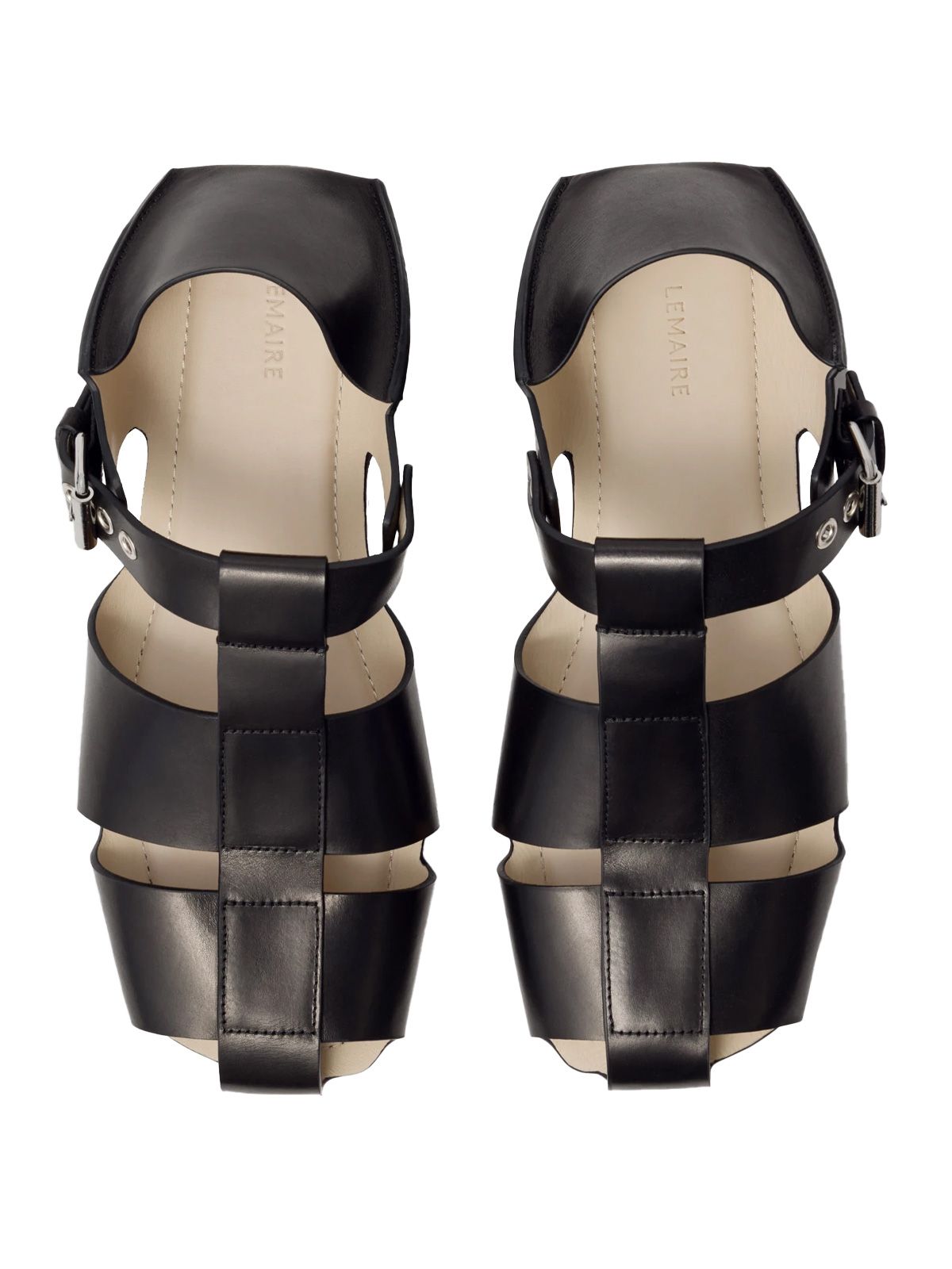 sandals fisherman slip on black Lemaire